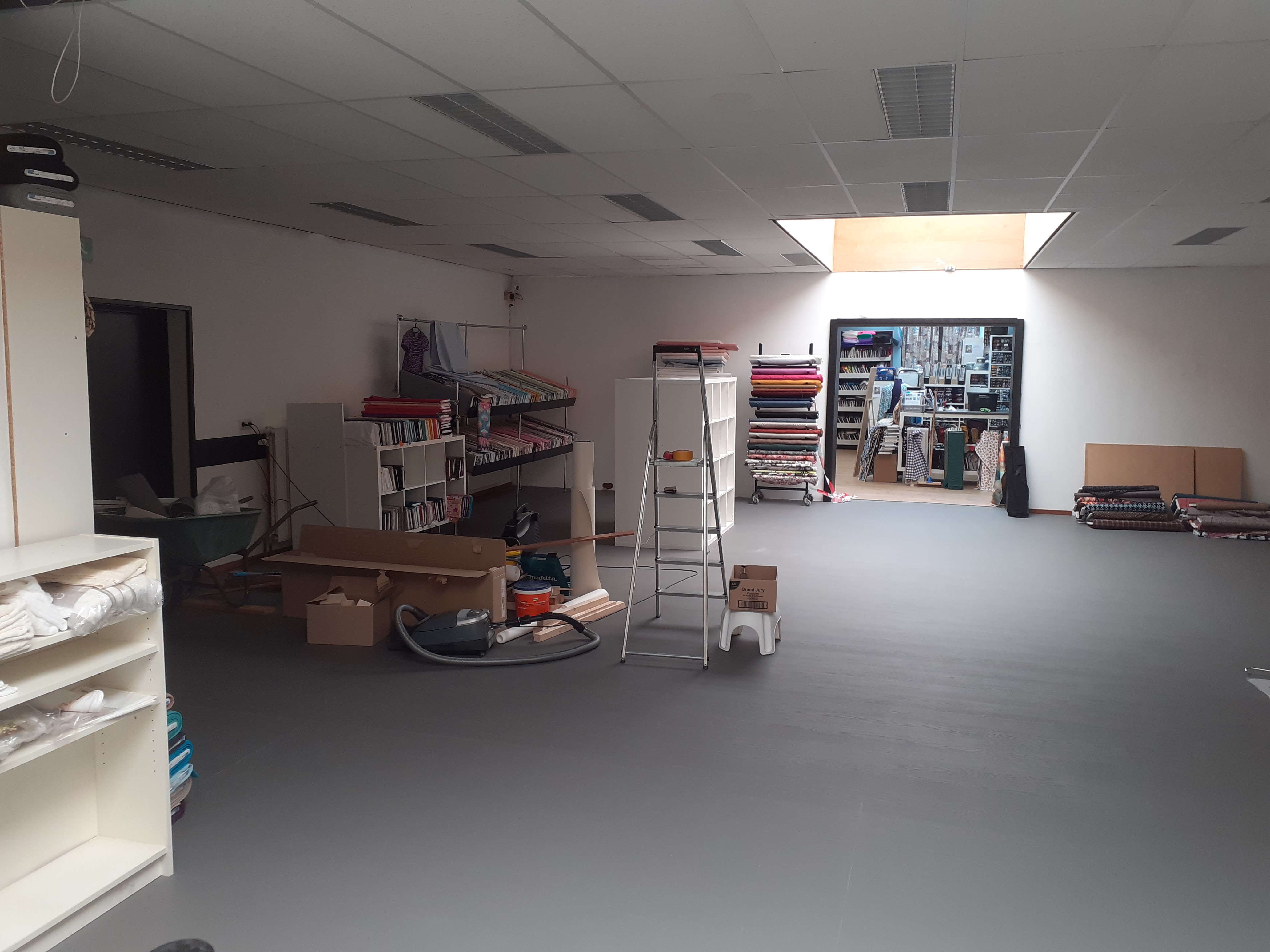De nieuwe aanbouw in wording