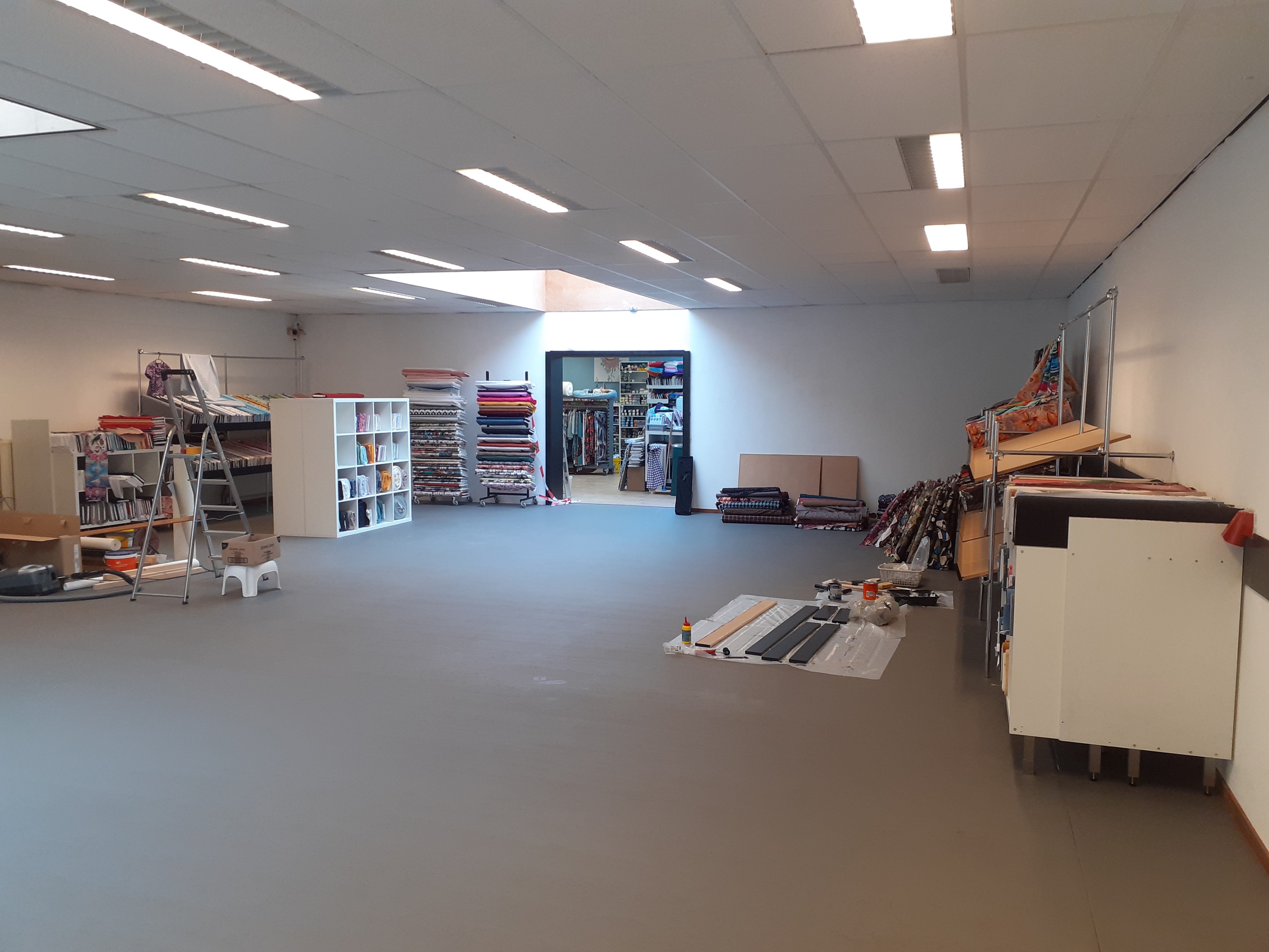 De nieuwe aanbouw in wording